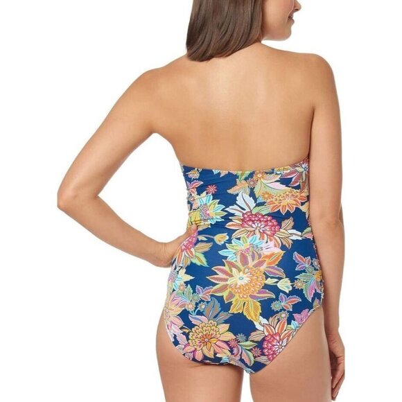 Bleu Rod Beattie Let The Sunshine In Bandeau One-Piece Swimsuit NWT Size 4 A2 - Picture 2 of 10